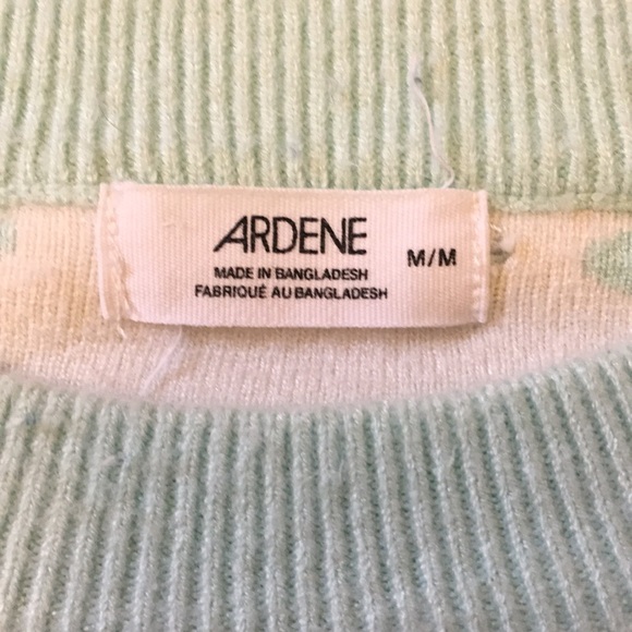 FLORAL CROPPED SWEATER Womens  size Medium - Picture 2 of 3